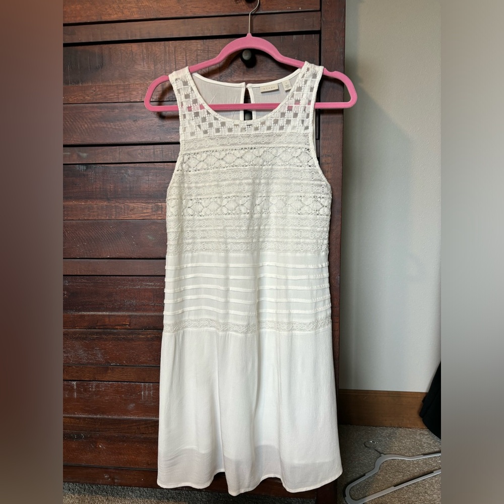Hinge White/cream Dress - Lined - Size S - may run a little big